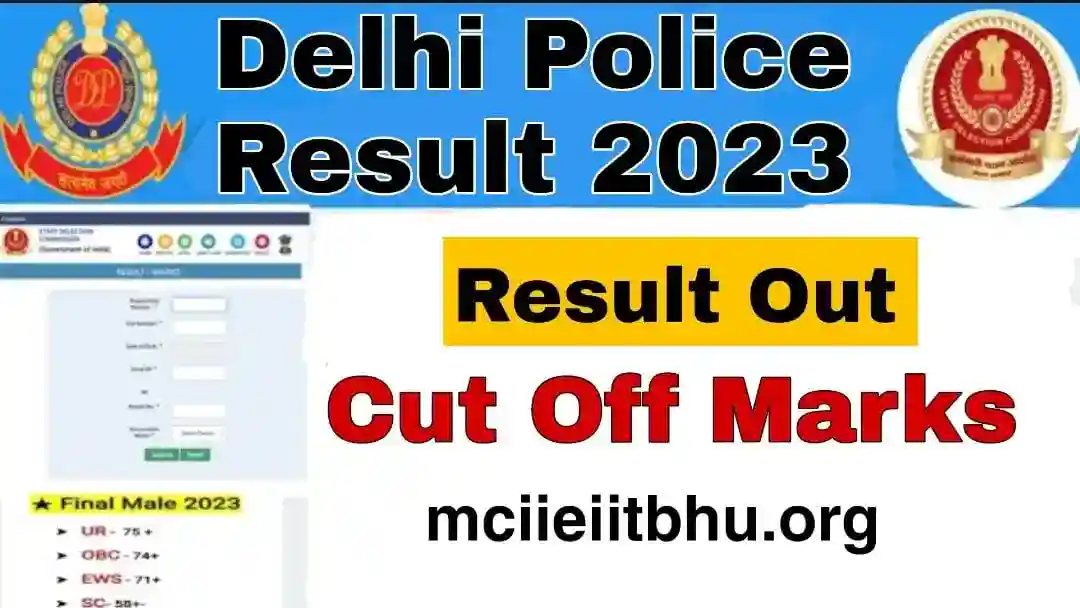 Delhi police constable result 2023 