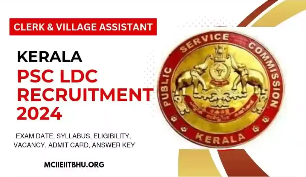 Kerala PSC LDC 2024 Recruitment